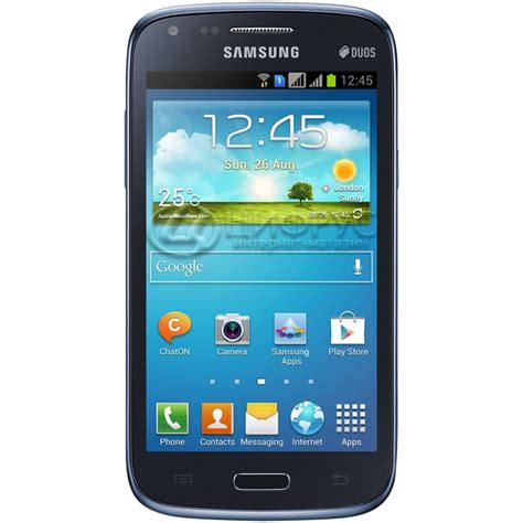 Купить Samsung Galaxy Core I8262 Duos Metallic Blue в Москве цена