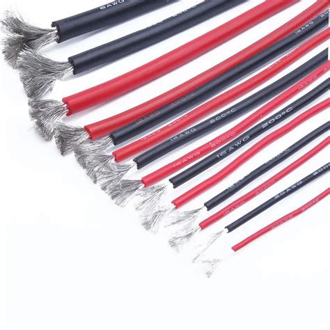 Super Soft High Flexible Silicone Cable Wire Gauge 6 8 10 12 14 16 18