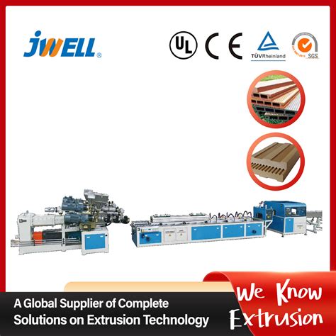 Jwell Wpc Pe Pp Profile Production Line Plastic Extruder With