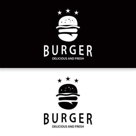 Premium Vector Burger Logo Fast Food Design Hot And Delicious Food