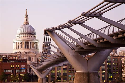 Millennium Bridge And St Pauls Cathedral I Photograph By Adam Pender