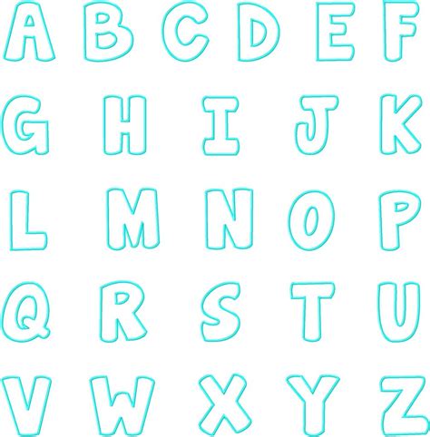 Free Printable Alphabet Templates | AlphabetWorksheetsFree.com