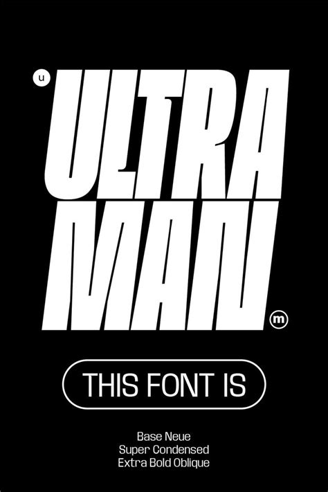 Base Neue Super Condensed And Expanded Fonts For Typography Poster