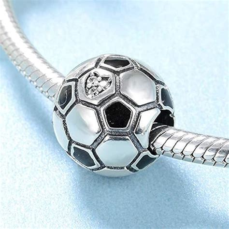 Charm Anh Nger Liebe Sport Fu Ball Ball S Armreif Sterling Silber