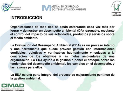 PPT Evaluación del desempeño ambiental EDA ISO 14031 2 PowerPoint