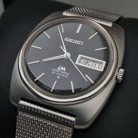 Seiko NO RESERVE PRICE Lord Matic Black 5606 7130 Catawiki