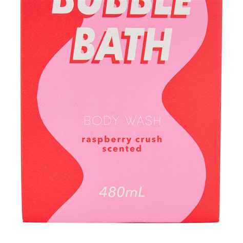 Oxx Bodycare Bubble Bath Body Wash 480ml Raspberry Crush Scented Kmart