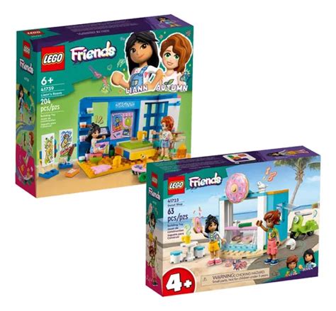 Lego Friends 41739 Habitación Liann 41723 Tienda De Donas Meses Sin Intereses