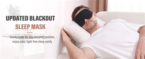 Yiview Sleep Mask For Side Sleeper 100 Light Blocking 3d