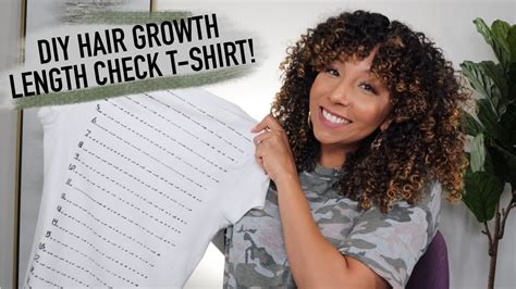 DIY Hair Growth Length Check T Shirts How Long Is My Hair