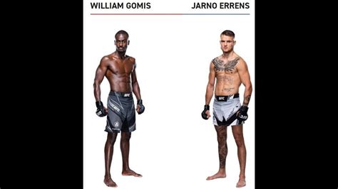 UFC PARIS WILLIAM GOMIS X JARNO ERRENS AO VIVO YouTube