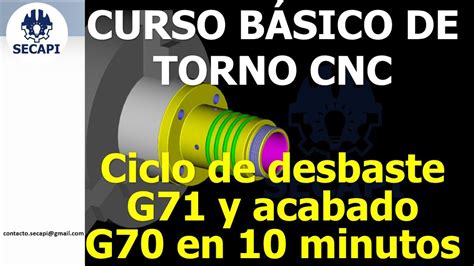 18 CICLO DE DESBASTE G71 Y ACABADO G70 PARA TORNO PARTE2 Cnc