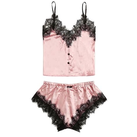 Odeerbi Women S Satin Lingerie Set Valentine S Day Sexy Lingerie