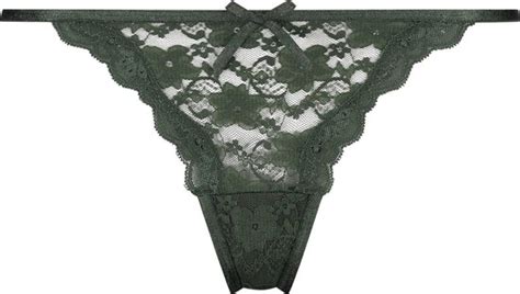 Hunkemöller Dames Lingerie String Mini Groen maat M bol