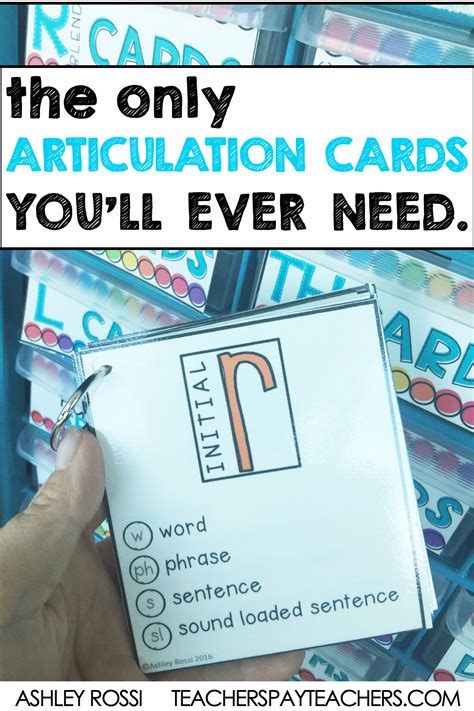 Articulation Cards For Speech Therapy Artofit