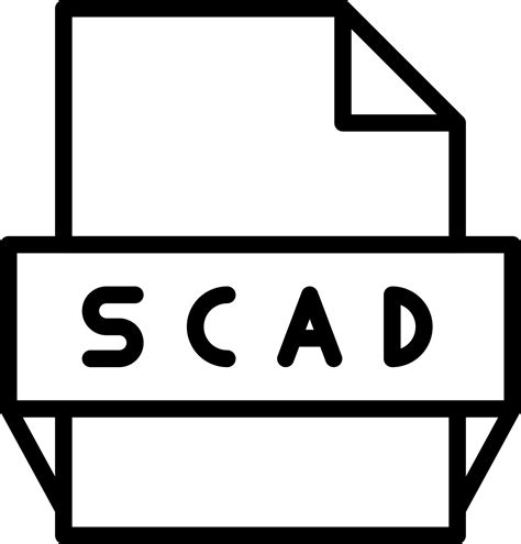 Scad File Format Icon 15395147 Vector Art at Vecteezy