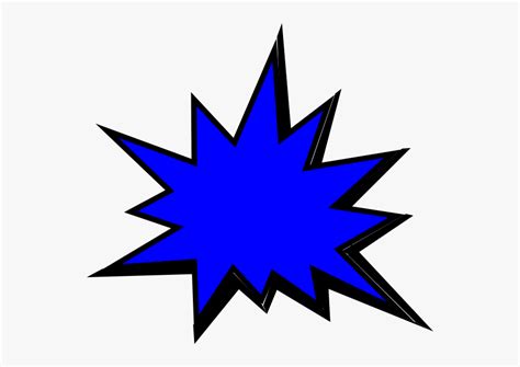 Blue Comic Pow Svg Clip Arts Comic Book Pow Png Free Transparent