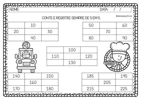 Sequencia Numerica De 2 Em 2 3 Em 3 - Atividades De Sequencia Numerica De 2 Em 2 - NAZAEDU
