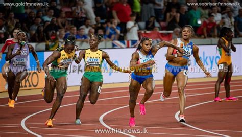 Us Win Both 100m Relays For Men And Women India Qualify For 4x400m Relay Final Video Hiru