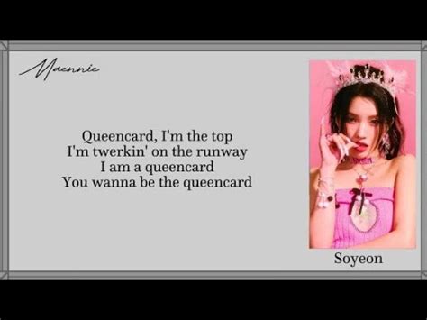 G Idle Queen Card Easy Lyrics YouTube Music