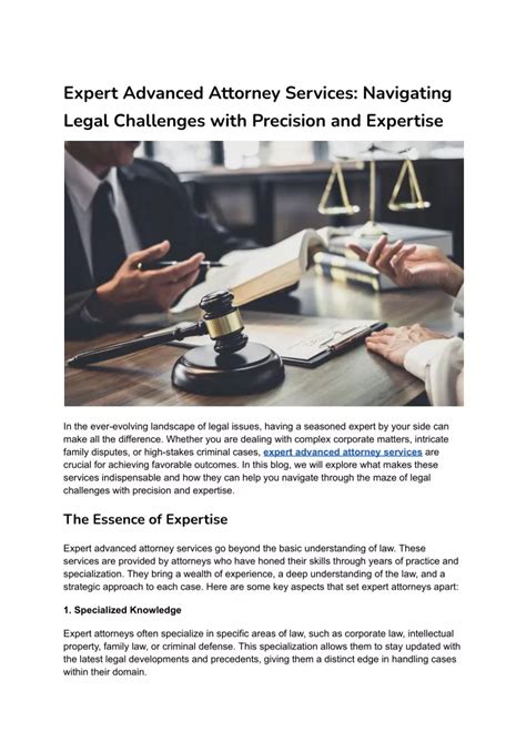 Ppt Expert Advanced Attorney Services Navigating Legal Challenges