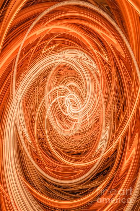 Swirls Of Orange Digital Art By Elisabeth Lucas