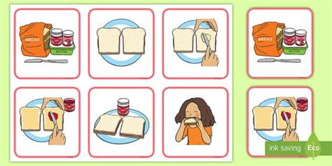 Sequencing Cards Making A Jam Sandwich Twinkl Symbols