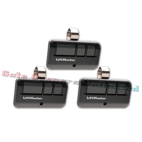 Liftmaster 893max 3 Pack 3 Button Remote Control