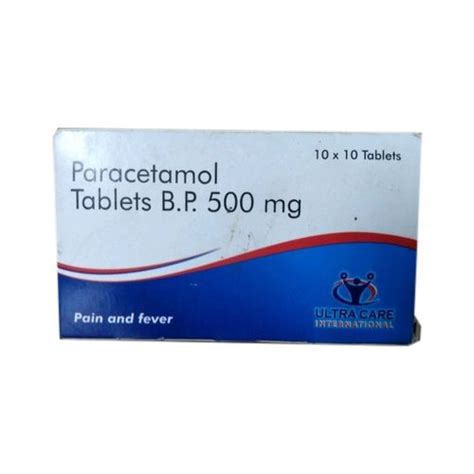 Paracetamol Tablets Bp 500 Mg Treatment Pain And Fever At Best Price In