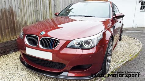 E60 E61 M5 Carbon Fibre Full Width Front Lip Splitter