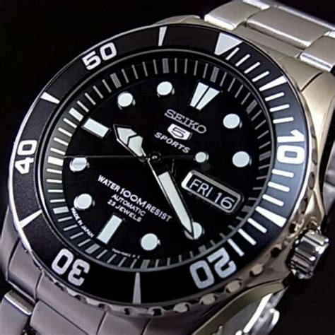 Seiko 5 Sport Automatic 100m Dive Watch Snzf17j1 Made In Jpn Mobile