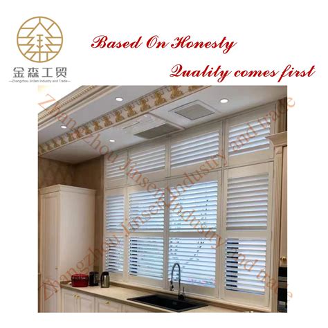 Decorative Shutters PVC Plantation Shutter Components and PVC Exterior