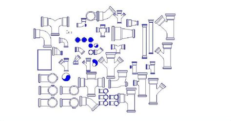 Multiple Dwv Plumbing Pipe Blocks Cad Drawing Details Dwg File Cadbull