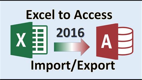 Excel 2016 Import To Access How To Export From Microsoft Ms Data To Database Transfer