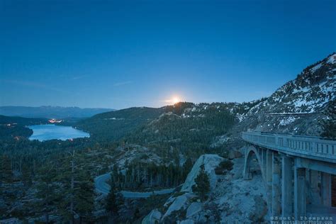 Full Moon Above Donner Lake 5 This Full Moon Was Photographed Rising Above Donner Lake And