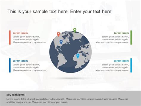 Animated World Map 7 PowerPoint Template