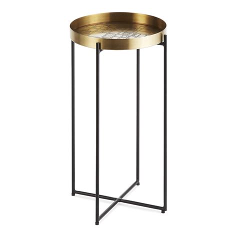 Map Accent Table Antique Brass Pendulux Touch Of Modern