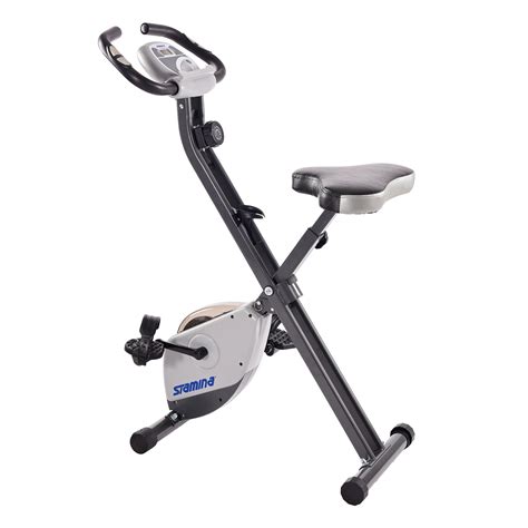Stamina Cardio Exercise Bike with Heart Rate Sensors and Extra Wide