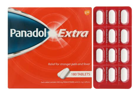 Panadol Extra Caffeine Paracetamol Pharmog