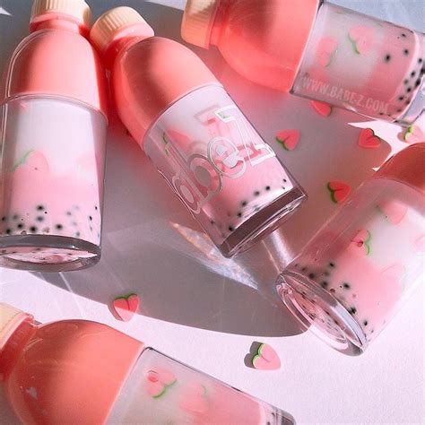 Peaches Boba Lip Gloss Kawaii Drink Lip Gloss Bundle Etsy