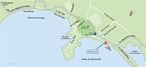 Mapa de Ubicacion Hotel Marbella, Manzanillo Mexico