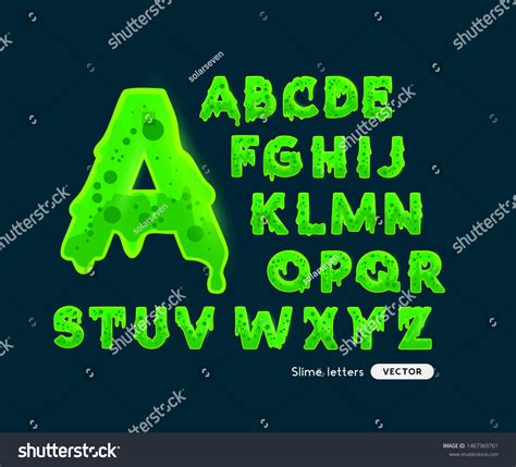 Slime Font Stock Vectors Images And Vector Art Shutterstock