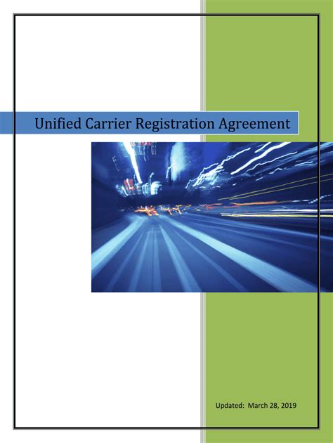 Fillable Online Ucr Agreement Unified Carrier Registration Fax Email