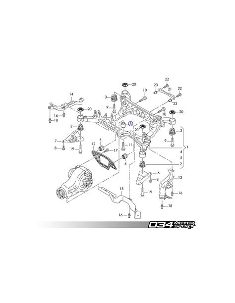 Insert Aluminium Support Diff Rentiel Arri Re Motorsport Pour Audi