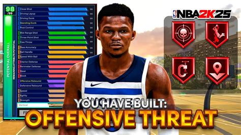 This 2 WAY OFFENSIVE THREAT BUILD In NBA 2K25 BEST ALL AROUND GUARD