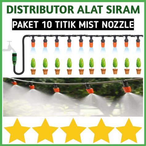 Jual Paket Titik Mist Nozzle Misting Head Orange Sprayer Spuyer