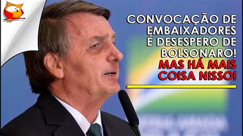 Convoca O De Embaixadores Desespero De Bolsonaro Mas H Mais Nisso