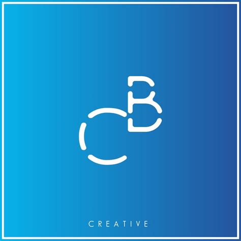 Cb vector premium último diseño del logotipo creative logo vector