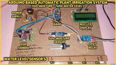 Arduino Automatic Plant Irrigation System With Message Alert Soil