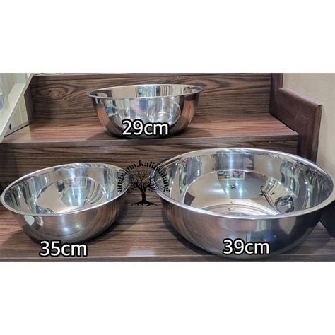 Jual Baskom Dalam Mixing Bowl Stainless Steel Tebal Besar Shopee